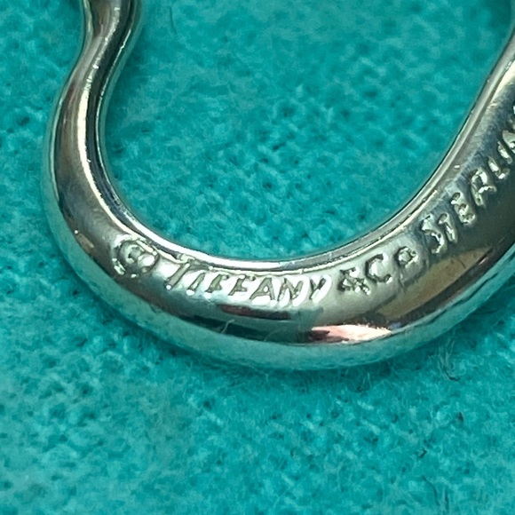Tiffany & Co. Open Heart Elsa Peretti Sterling Silver 925 Pendant - Picture 4 of 11